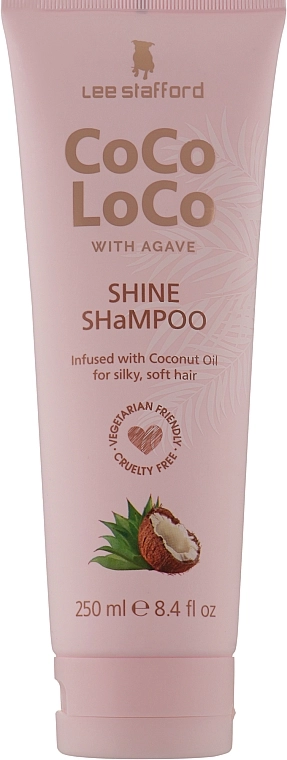 Lee Stafford Увлажняющий шампунь для волос Сосо Loco Shine Shampoo with Coconut Oil - фото N3