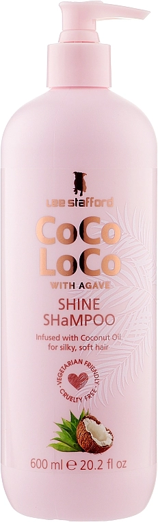 Lee Stafford Увлажняющий шампунь для волос Сосо Loco Shine Shampoo with Coconut Oil - фото N5