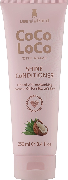 Lee Stafford Увлажняющий кондиционер для волос Сосо Loco Shine Conditioner with Coconut Oil - фото N2