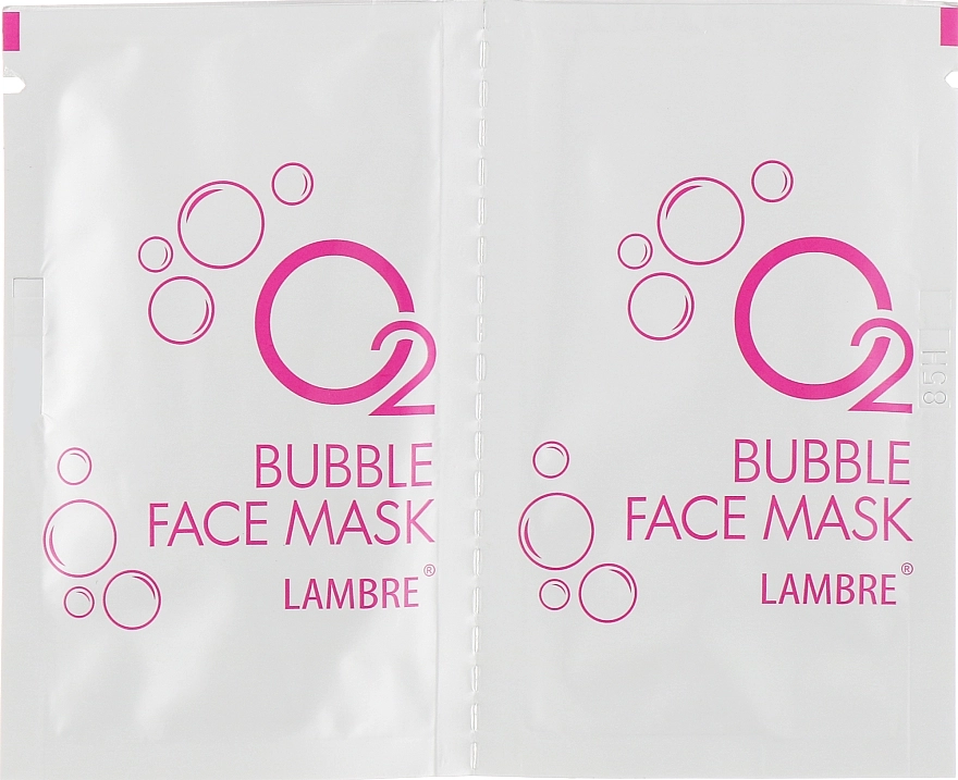 Lambre Маска для лица пузырьковая с сильным кислородным действием O2 Bubble Face Mask - фото N2