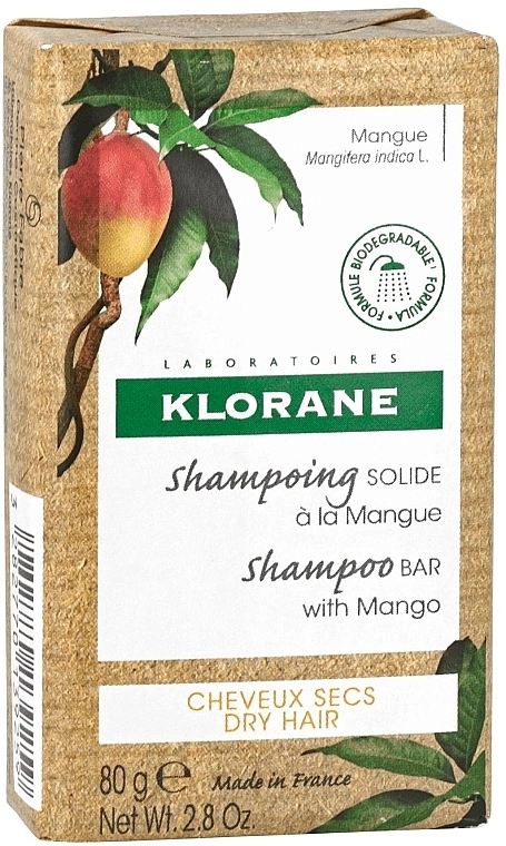 Klorane Твердый шампунь для сухих волос Mango Solid Shampoo Bar - фото N2