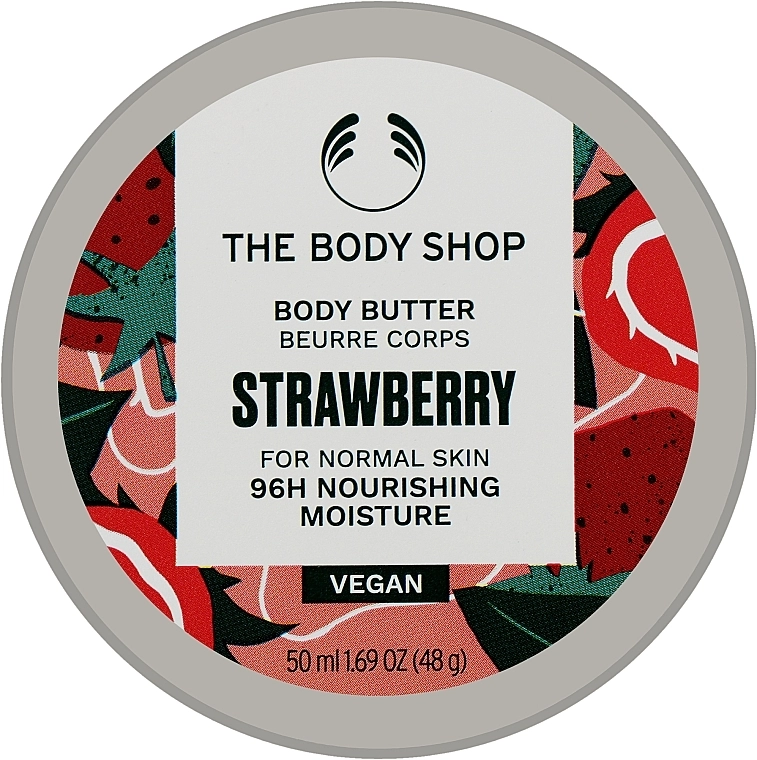 The Body Shop Масло для тела Strawberry 96H Nourishing Moisture Body Butter - фото N1