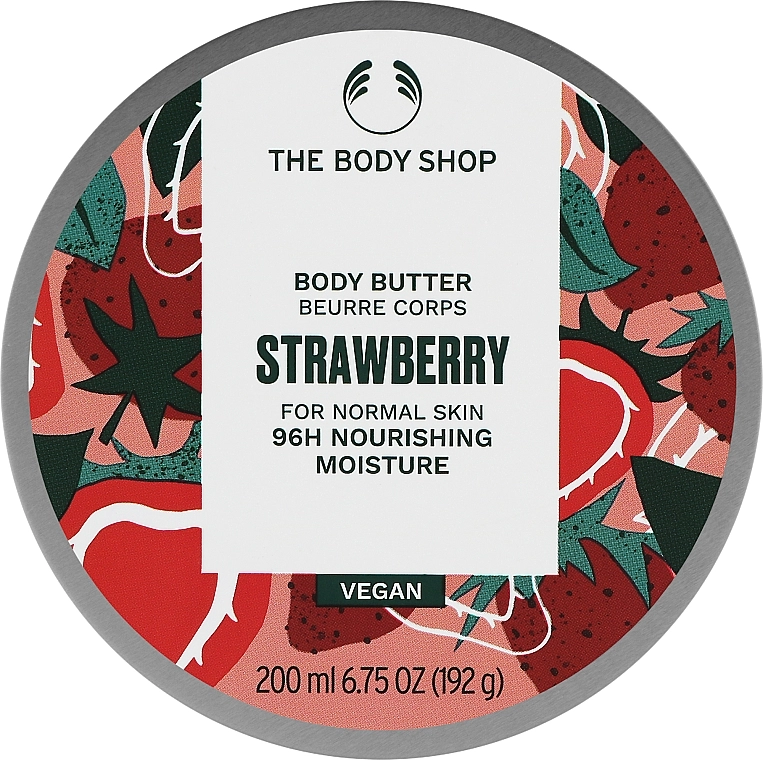 The Body Shop Масло для тела Strawberry 96H Nourishing Moisture Body Butter - фото N2