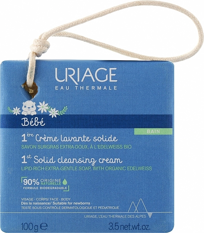 Uriage Твердий крем для дітей Baby 1st Solid Cleansing Cream - фото N1