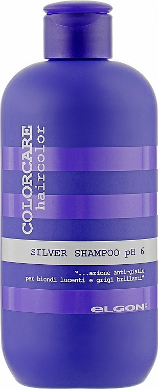 Elgon Шампунь, який нейтралізує жовтизну Colorcare Silver Shampoo - фото N1