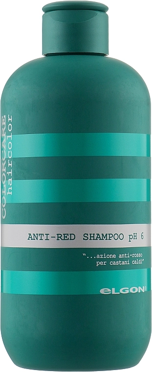 Elgon Шампунь для нейтрализации красных и рыжих оттенков Colorcare Anti-Red Shampoo - фото N1