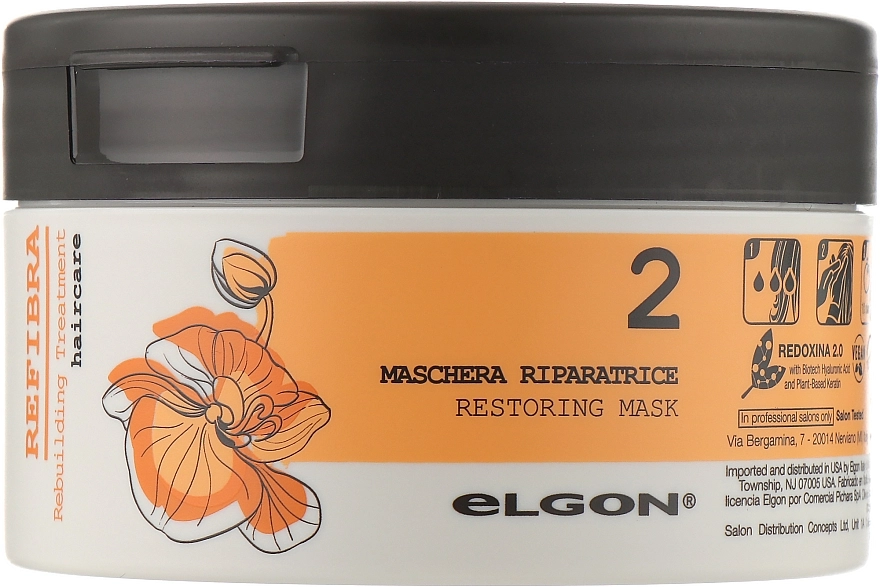 Elgon Маска для волосся "Інтенсивне відновлення" Refibra Restoring Mask - фото N1