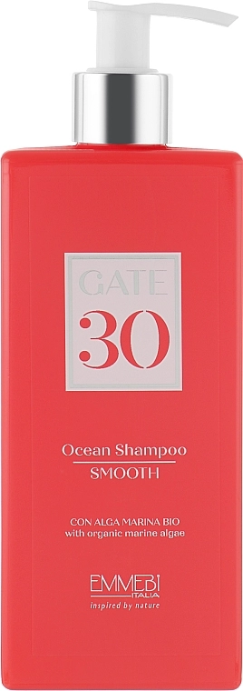 Emmebi Italia Выравнивающий шампунь для волос Gate 30 Wash Ocean Shampoo Smooth - фото N1