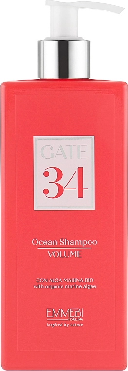 Emmebi Italia Шампунь для об'єму волосся Gate 34 Wash Ocean Shampoo Volume - фото N1