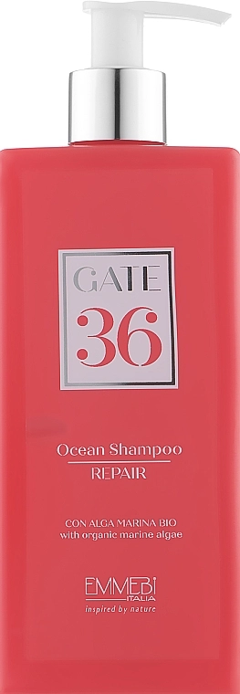 Emmebi Italia Відновлювальний шампунь для волосся Gate 36 Wash Ocean Shampoo Repair - фото N1