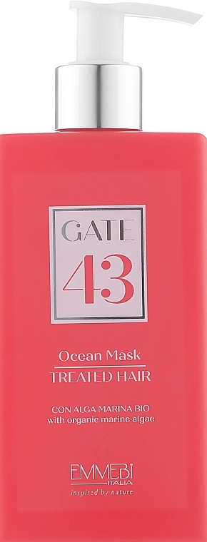 Emmebi Italia Маска для окрашенных и поврежденных волос Gate 43 Wash Ocean Mask Treated Hair - фото N1