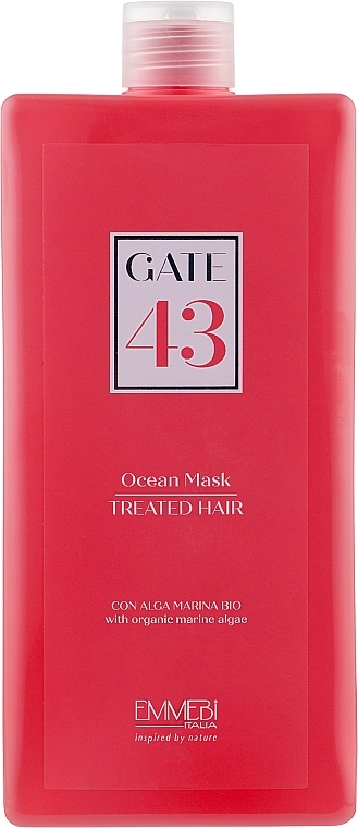 Emmebi Italia Маска для фарбованого й пошкодженого волосся Gate 43 Wash Ocean Mask Treated Hair - фото N3