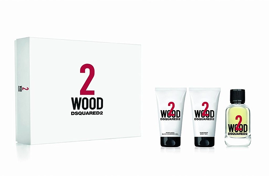 Dsquared2 2 Wood Набір (edt/50ml + sh/gel/50ml + b/gel/50ml) - фото N1