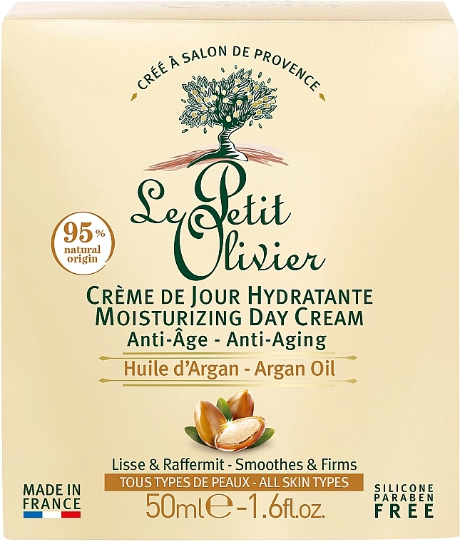Le Petit Olivier Антивозрастной дневной крем с аргановым маслом Moisturizing Anti-Age Day Cream - фото N2