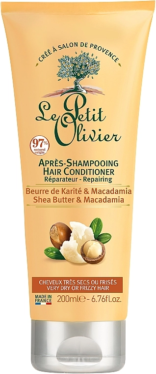 Le Petit Olivier Кондиціонер "Масло ши й макадамія" Conditioner For Curly or Very Dry Hair - фото N1