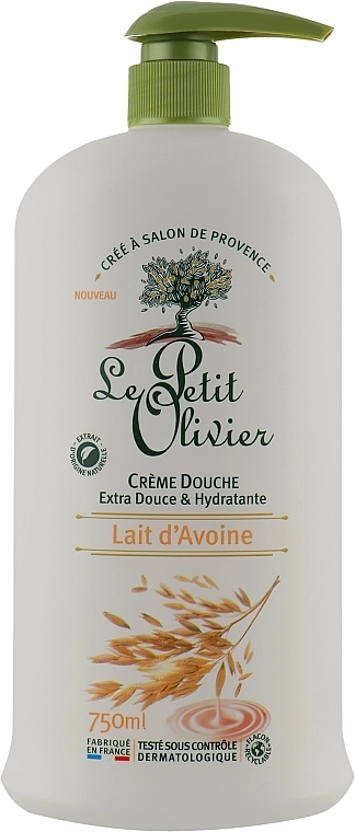 Le Petit Olivier Экстра нежный крем для душа "Овсяное молоко" Extra Gentle Shower Cream - фото N1