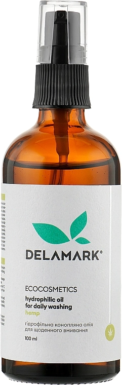 Delamark Гідрофільна олія для вмивання "Конопляна" De La Mark Hydrophilic Hemp Oil - фото N1