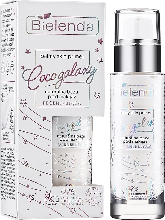 Bielenda Coco Galaxy Balmy Skin Primer Натуральная восстанавливающая основа под макияж - фото N1