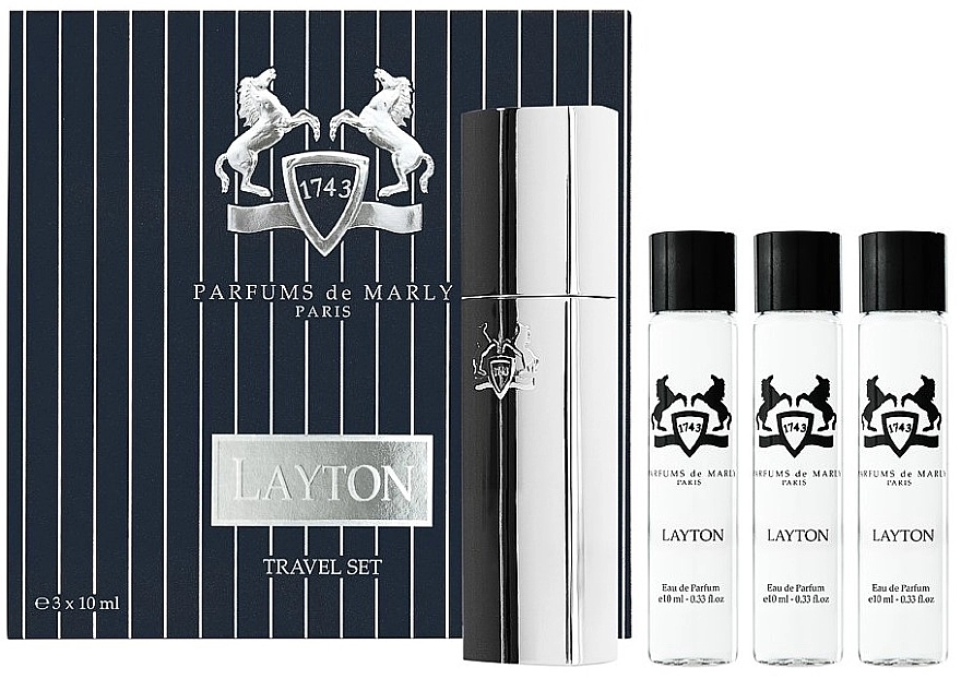 Parfums de Marly Layton Набор (edp/refill/3x10ml + case/1pcs) - фото N1