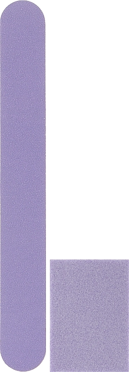 Tufi profi Набор одноразовый фиолетовый, пилочка 120/150 и баф 120/120 Premium - фото N1