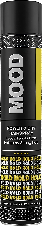 Mood Лак для волосся сильної фіксації Power & Dry Hairspray - фото N1
