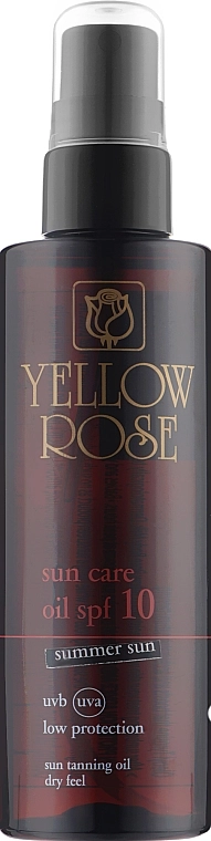 Yellow Rose Масло-активатор загара "Летнее солнце" Sun Care Oil SPF10 Summer Sun - фото N1