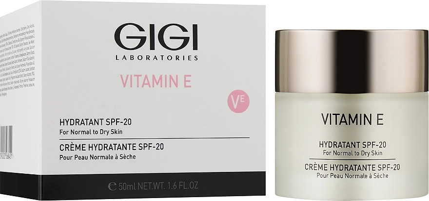 Gigi Зволожувач для сухої шкіри Vitamin E Moisturizer for dry skin SPF 17 - фото N2