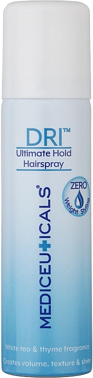 Mediceuticals Невагомий лак для волосся оптимальної фіксації DRI Ultimate Hold Hairspray - фото N1