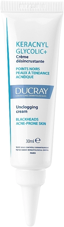 Ducray Очищающий крем от черных точек Keracnyl Glycolic + Unclogging Cream - фото N1