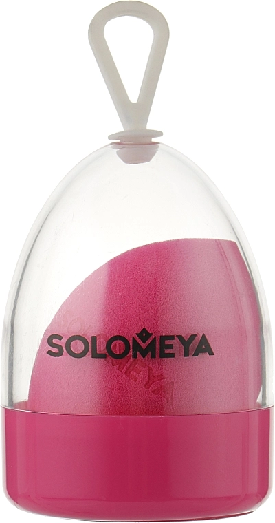 Solomeya Косметичний спонж для макіяжу зі зрізом "Рожевий" Flat End Blending Sponge Pink - фото N2