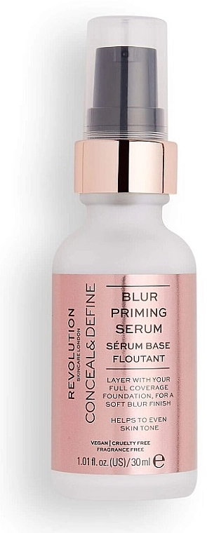 Makeup Revolution Revolution Skincare Conceal & Define Blur Priming Serum Сироватка-основа під макіяж - фото N1