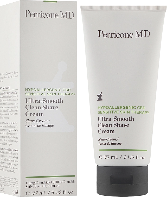 Perricone MD Крем для бритья для чувствительной кожи Hypoallergenic CBD Sensitive Skin Therapy Ultra-Smooth Clean Shave Cream - фото N4