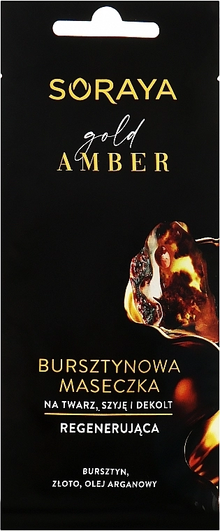 Soraya Регенерирующая маска с янтарем для лица, шеи и зоны декольте Gold Amber - фото N1