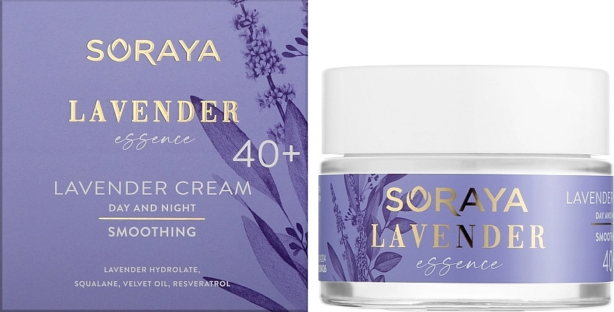 Soraya Разглаживающий крем для лица с лавандой 40+ Lavender Essence - фото N2