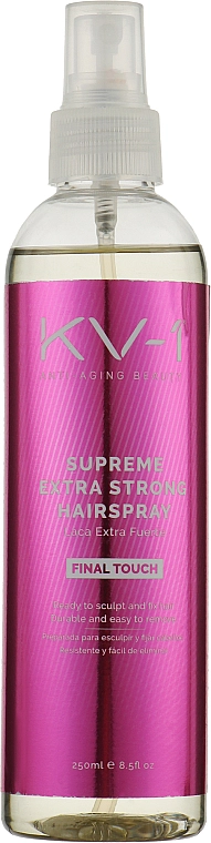 KV-1 Лак для волосся екстрасильної фіксації Final Touch Supreme Extra Strong Hairspray * - фото N1