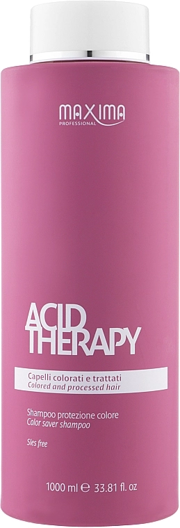 Maxima Шампунь для захисту кольору фарбованого волосся Acid Therapy Shampoo - фото N3