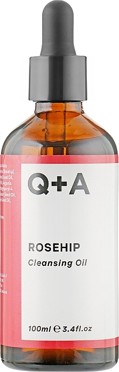 Q+A Очищающее масло для лица на основе шиповника Rosehip Cleansing Oil - фото N1