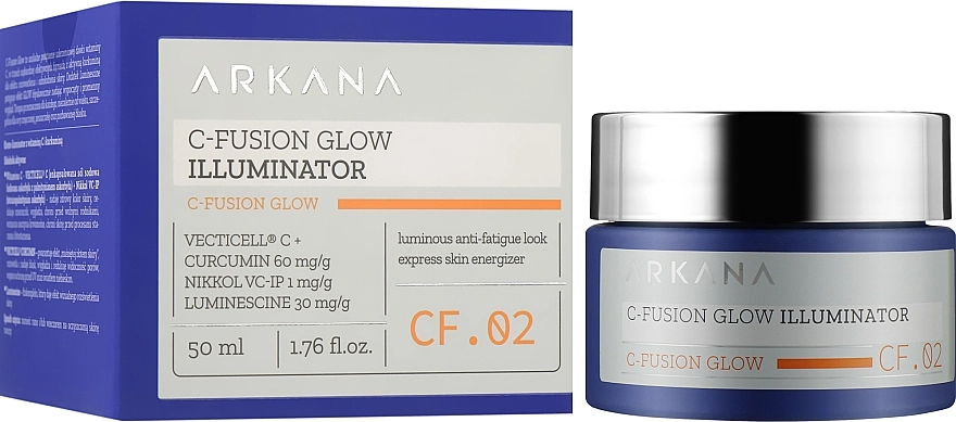 Arkana Осветляющий крем с высокой дозой витамина С C-Fusion Glow Illuminator - фото N2