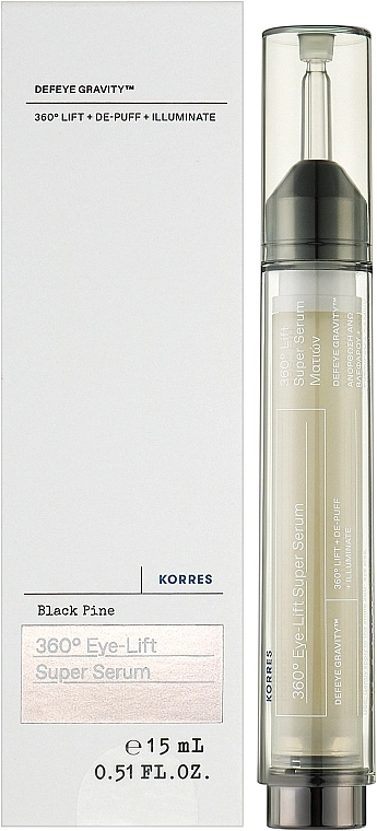 Korres Сироватка для шкіри навколо очей Black Pine 360° Eye-Lift Super Eye Serum - фото N2