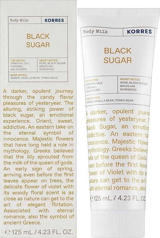 Korres Молочко для тіла "Чорний цукор" Black Sugar Body Milk - фото N2