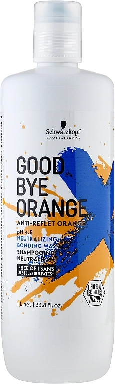 Schwarzkopf Professional Безсульфатный шампунь с антиоранжевым эффектом Goodbye Orange Shampoo - фото N1