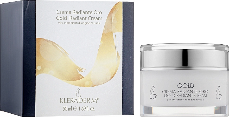 Kleraderm Крем для лица "Природное сияние" на основе золота Gold Radiant Cream - фото N2