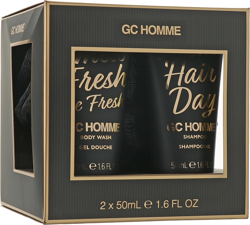 Grace Cole Набір GC Homme Bold (sh/gel/50ml + shm/50ml + sponge/1pc) - фото N1