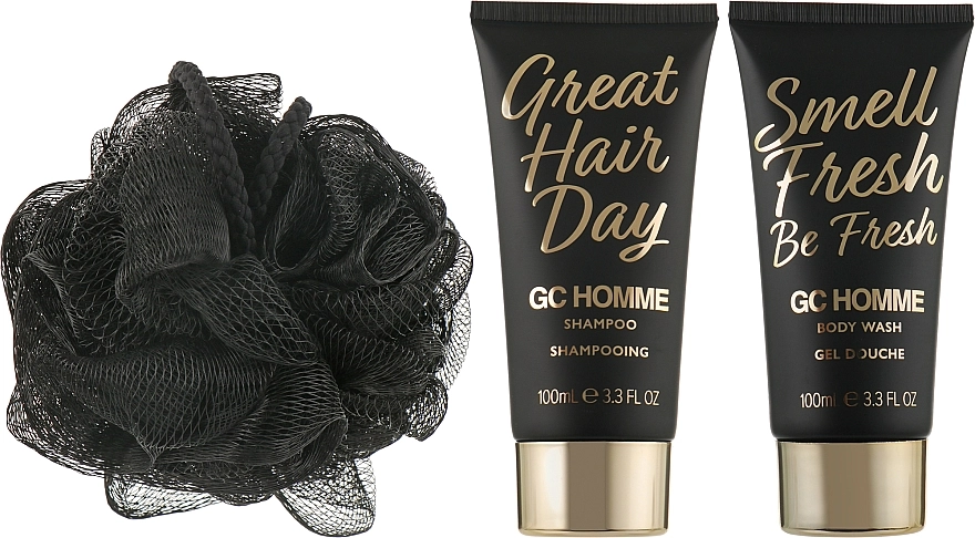 Grace Cole Набір GC Homme Bold (sh/gel/50ml + shm/50ml + sponge/1pc) - фото N2