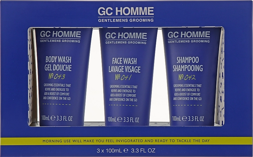 Grace Cole Набір GC Homme Sport Clean Cut (gel/100ml + shm/100ml + sh/gel/100ml) - фото N1