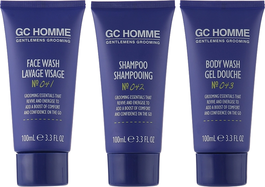 Grace Cole Набір GC Homme Sport Clean Cut (gel/100ml + shm/100ml + sh/gel/100ml) - фото N2