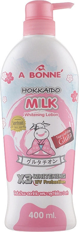 A Bonne Лосьйон для тіла з молочними протеїнами Hokkaido Milk Whitening Lotion - фото N1