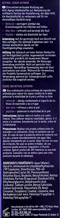 NIP + FAB Сироватка для обличчя омолоджувальна з ретинолом NIP+FAB Retinol Fix Serum Extreme - фото N3