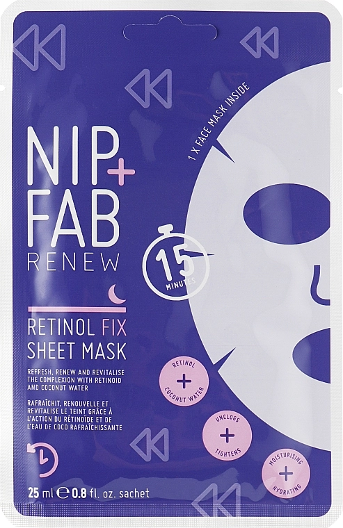 NIP + FAB Тканевая маска с ретинолом Retinol Fix Sheet Mask - фото N1