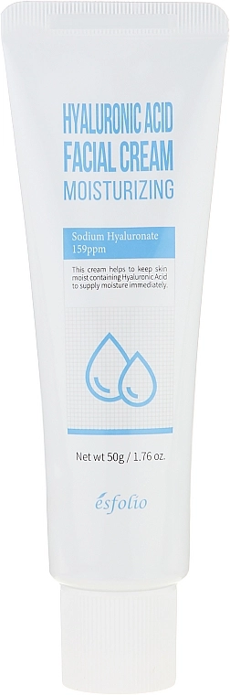 Esfolio Увлажняющий крем для лица Hyaluronic Acid Facial Cream - фото N1